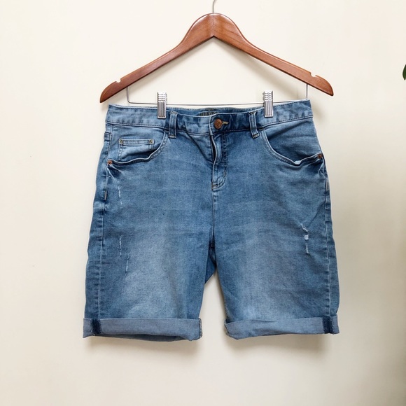 Justice Pants - 🌹Perfect Longer Denim Shorts Medium Wash